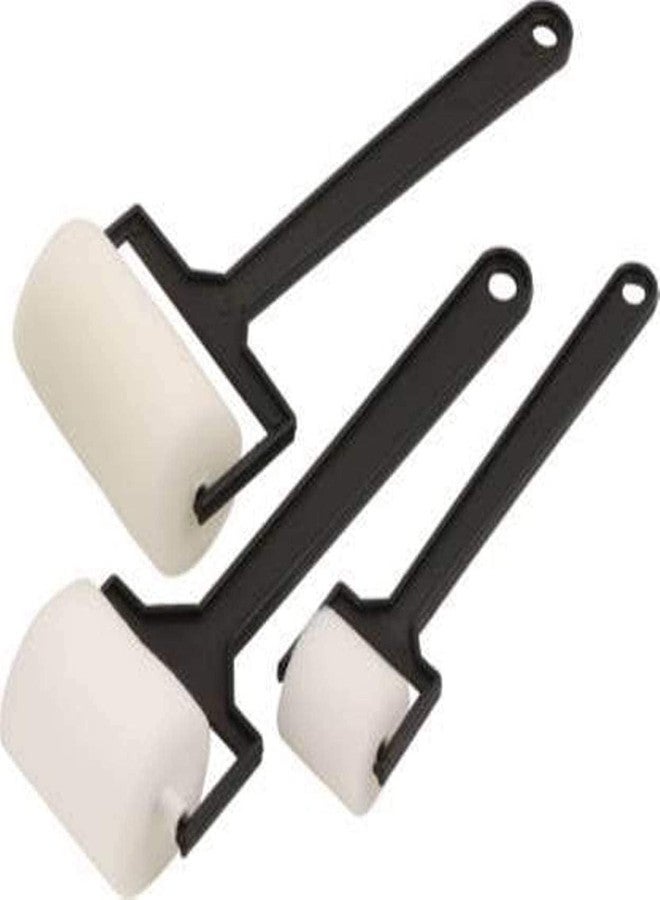 Brille Bee Sponge Stamp Foam Painting Brushes, Flower Shapes, Art Paint Drawing Tools, DIY Graffiti Stamps for Kids Early Learning (Roller Spounge 3pcs) - Image 1